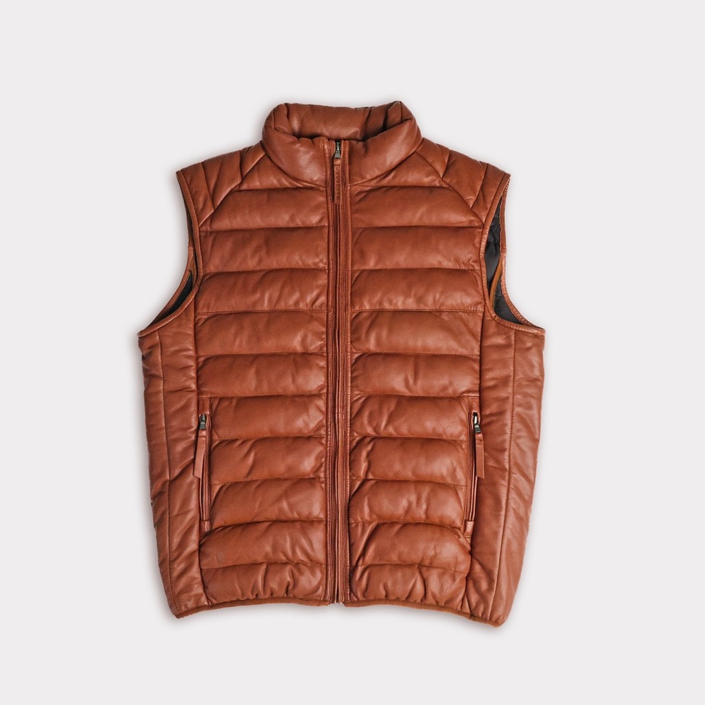 Lucchese Men's Tan Puffer Vest